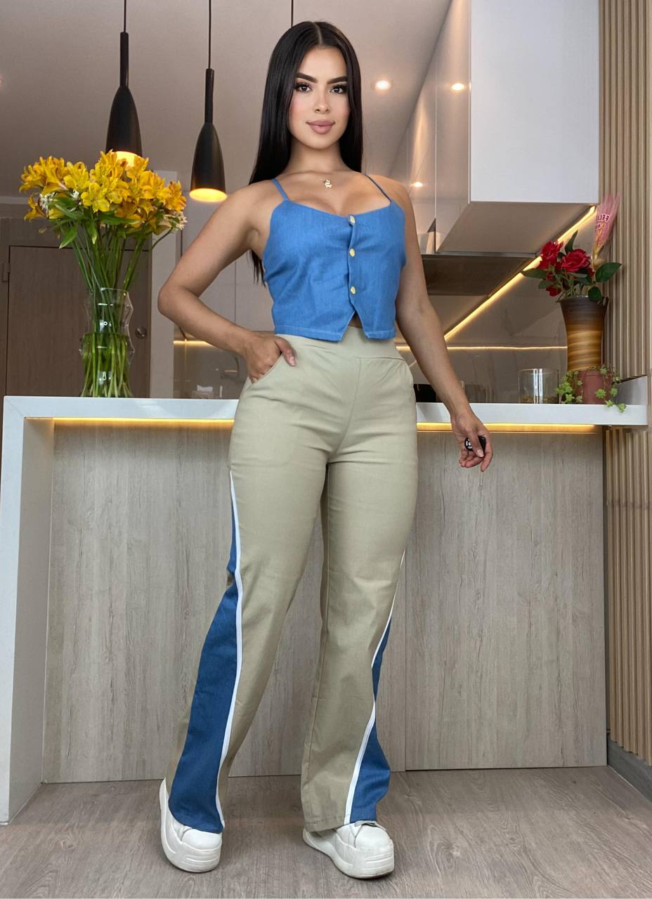 M064 Conjunto pantalón y blusa
